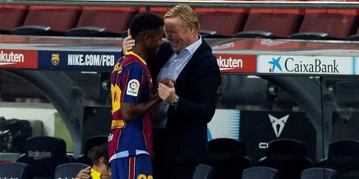 A pesar de que Ronald Koeman puso hoy de suplente a Ansu Fati, usará una estrategia de Diego Simeone para hacerlo crecer.