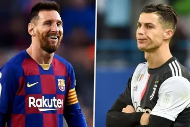 A pocos minutos de iniciar el encuentro entre Fútbol Club Barcelona y Juventus de Turín, Cristiano Ronaldo mandó una indirecta a Lionel Messi.
