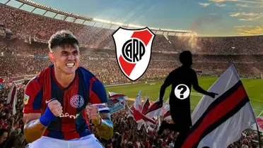 Adam Bareiro festeja un gol con San Lorenzo.