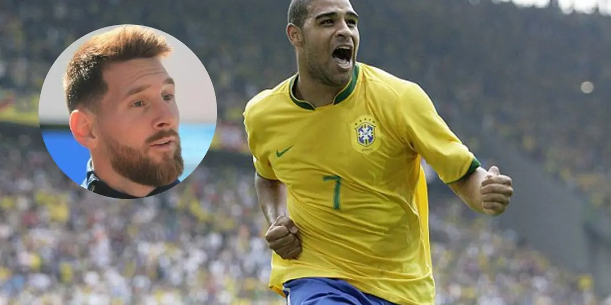 Adriano, exdelantero de la selección brasileña, habló de las cualidades del crack argentino.