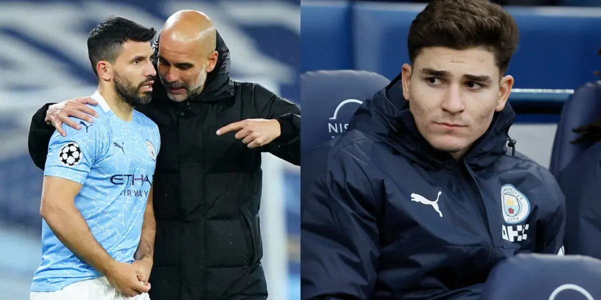 Agüero explicó la suplencia de Julián Álvarez