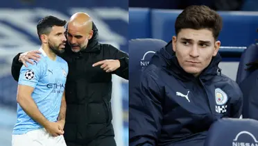 Agüero explicó la suplencia de Julián Álvarez