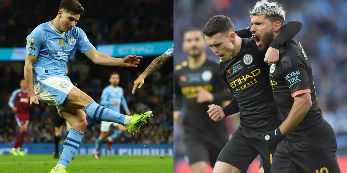 Agüero reaccionó al triplete de Foden y se olvidó de Julián