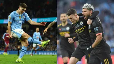 Agüero reaccionó al triplete de Foden y se olvidó de Julián