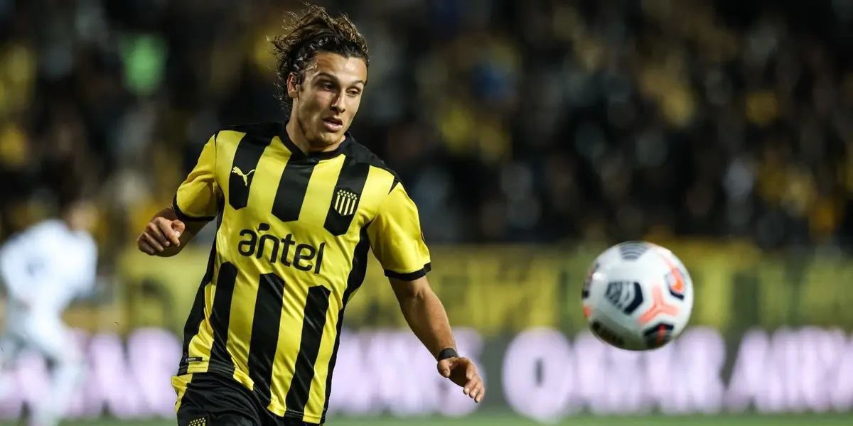 Agustín Canobbio, volante de Peñarol de Montevideo, se ubica en el radar del Xeneize.