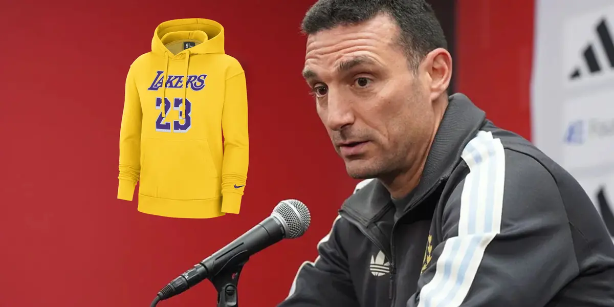 ¿Aimar le compró el buzo de los Lakers a Scaloni?