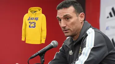 ¿Aimar le compró el buzo de los Lakers a Scaloni?