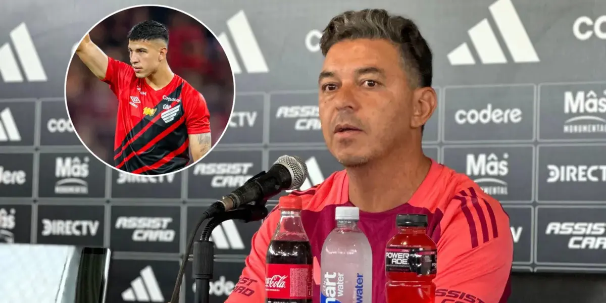 Al Muñeco le consultaron por el lateral izquierdo de Athletico Paranaense