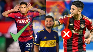 Alan Velasco y Thiago Almada, con las camisetas de Dallas y Atlanta United, respectivamente.