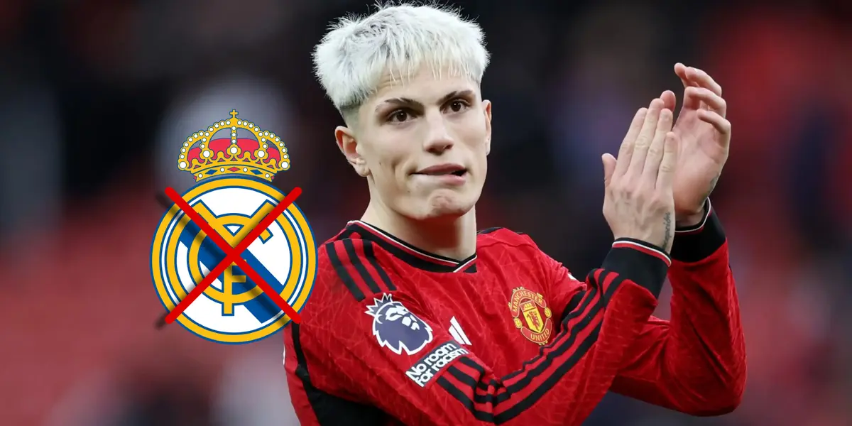 Alejandro Garnacho aplaudiendo