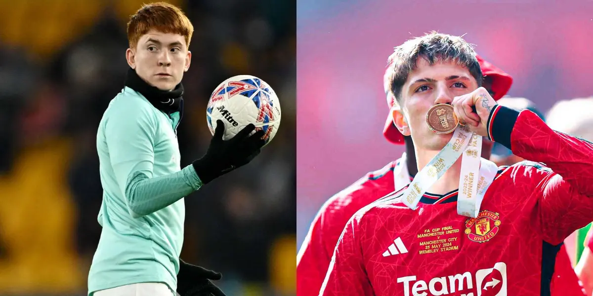 Alejandro Garnacho y Valentín Barco