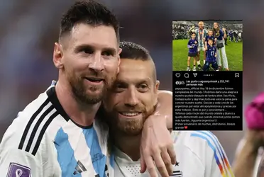 Alejandro se pronunció en redes sociales por el aniversario del Mundial de Qatar 2022.