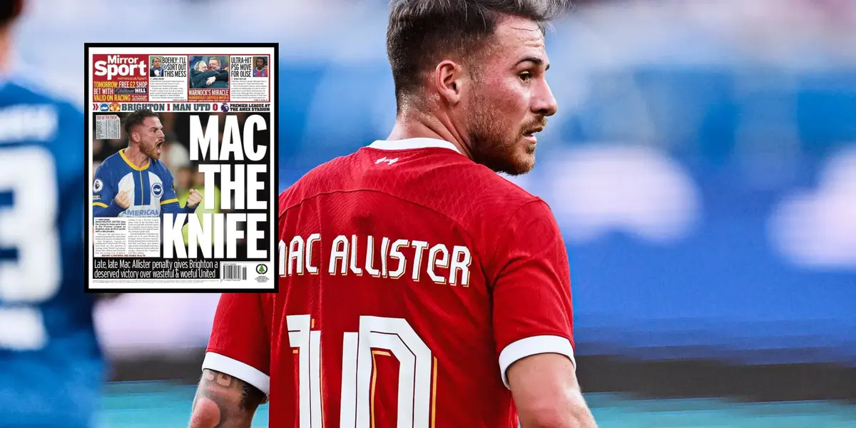 Alexis Mac Allister con la camiseta 10 del Liverpool.