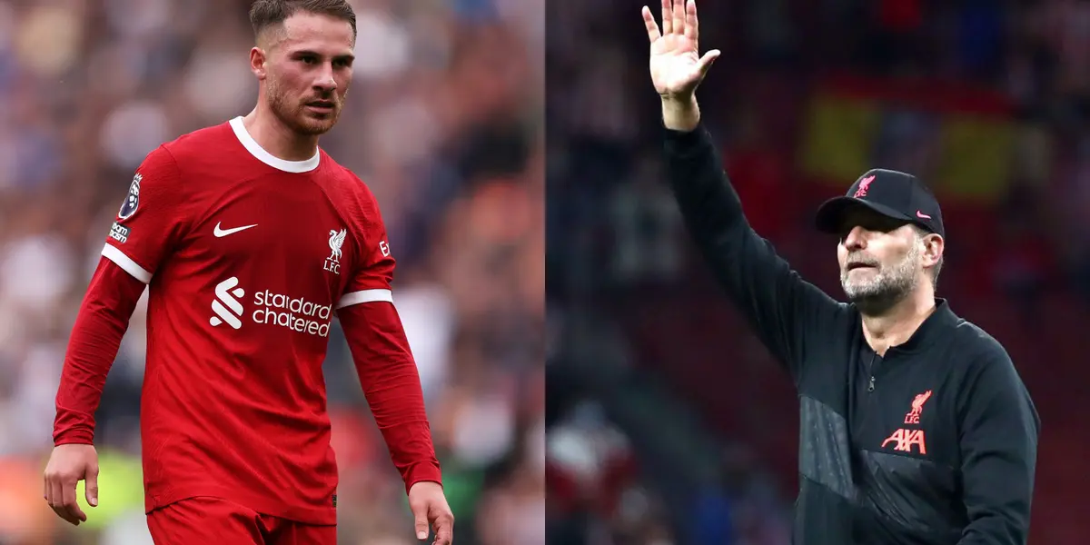 Alexis Mac Allister con la camiseta del Liverpool