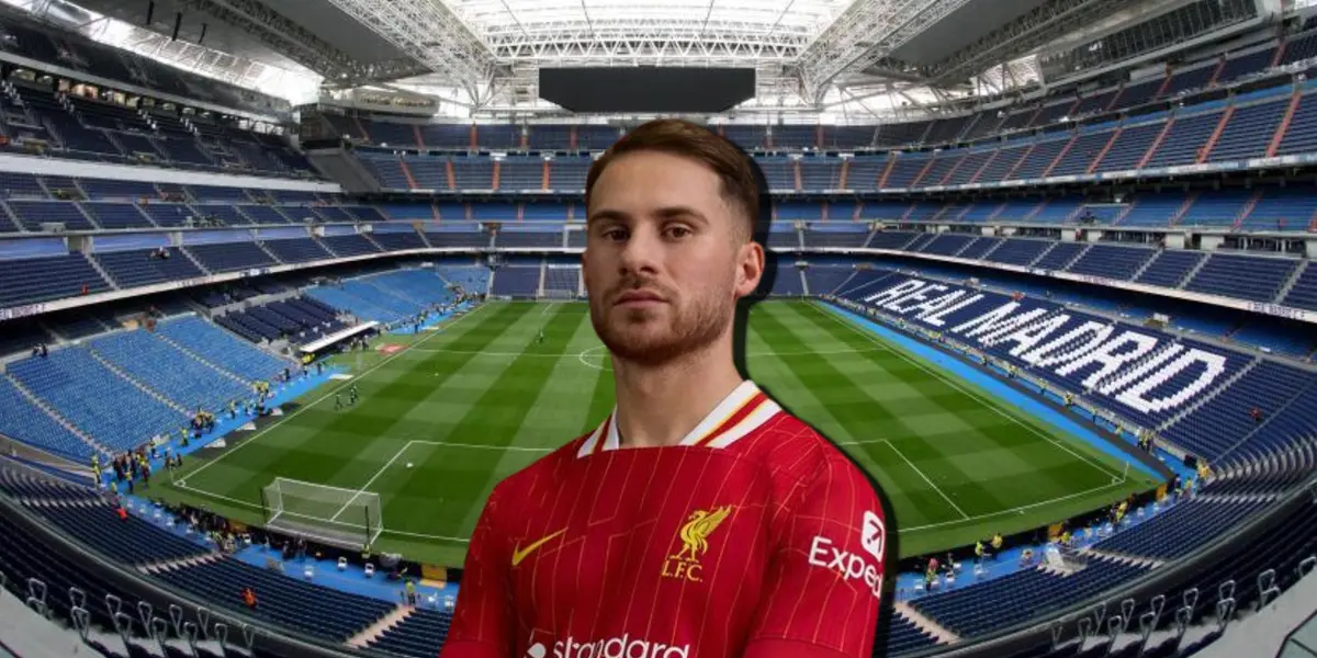 Alexis Mac Allister con la camiseta del Liverpool (2024).