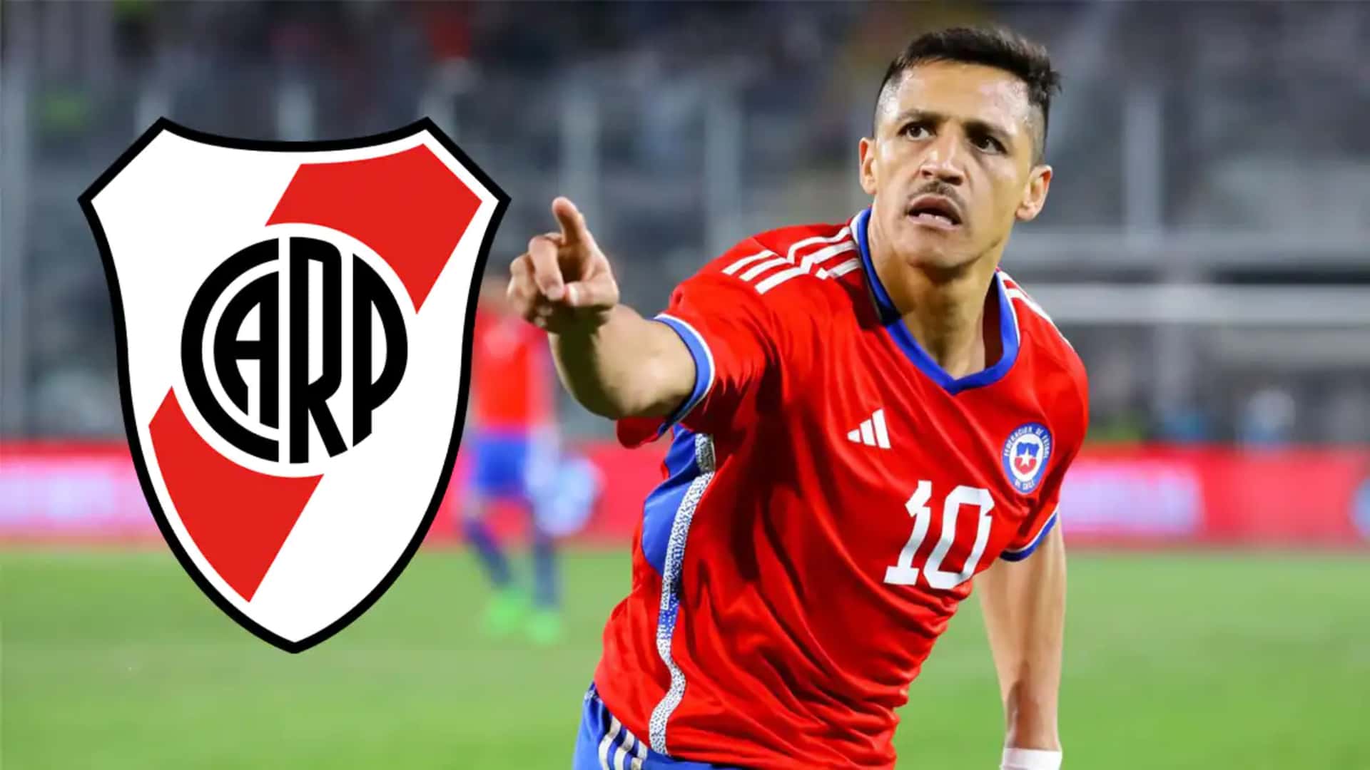 Alexis Sánchez en acción con la camiseta de Chile.