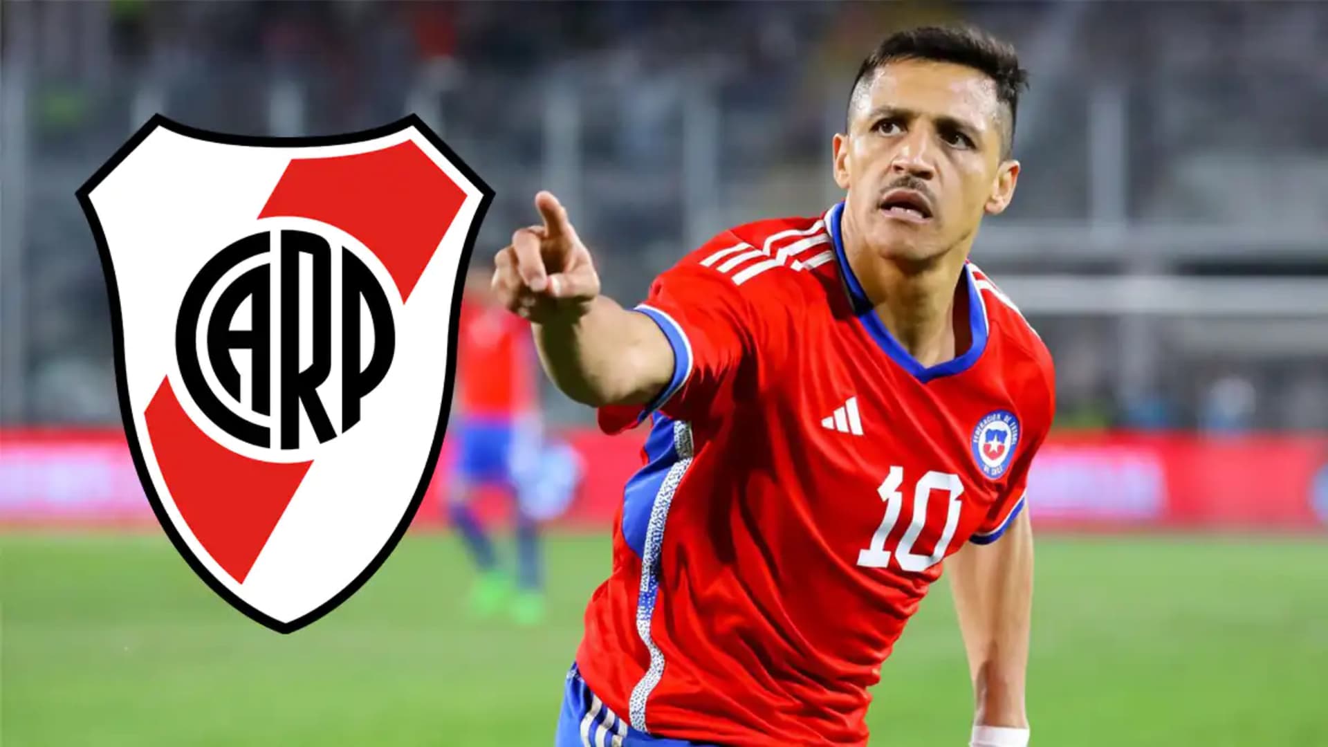 Alexis Sánchez en acción con la camiseta de Chile.