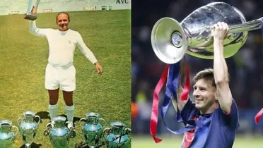 Alfredo Di Stéfano y Lionel Messi.