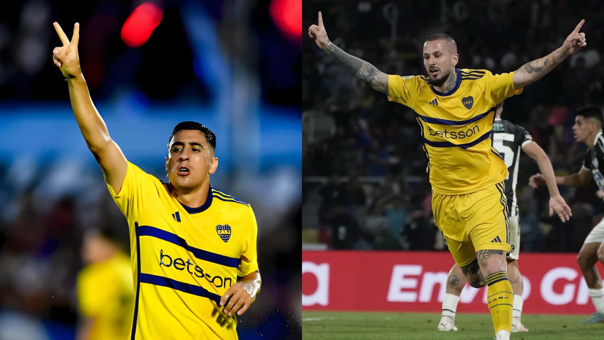 Ambos delantero anotaron en el compromiso del Xeneize ante Tigre por la Copa de la Liga.