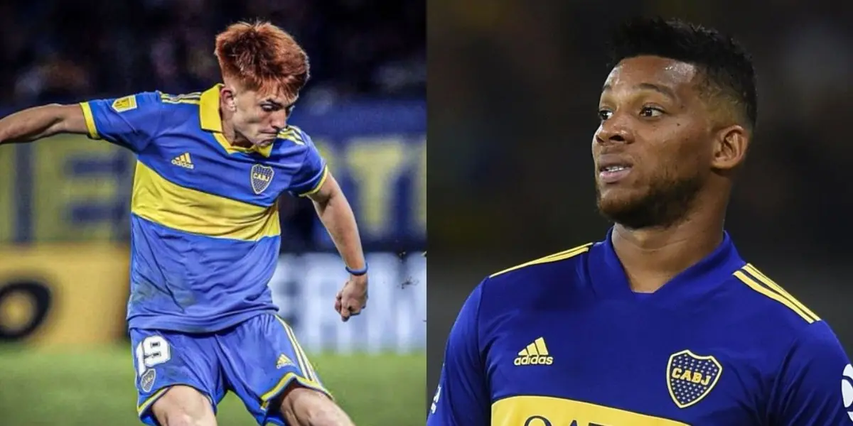 Ambos son competidores natos del lateral izquierdo, en donde el colombiano fue titular ante Arsenal y la pasó muy mal. La acción del pibe.