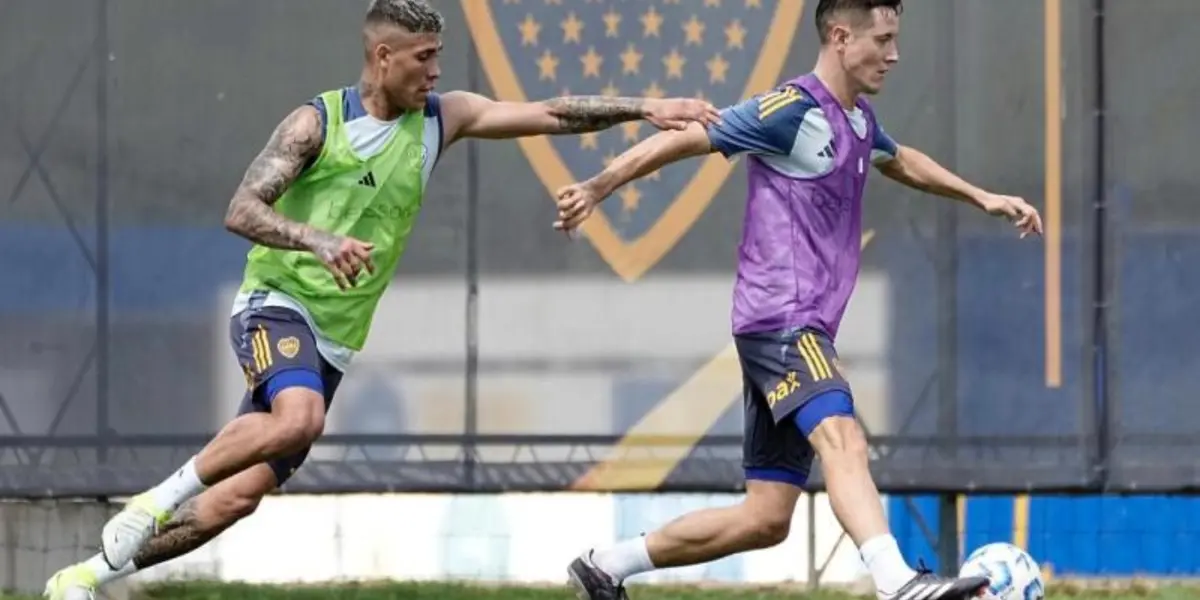 Ander Herrera entrenando con Boca