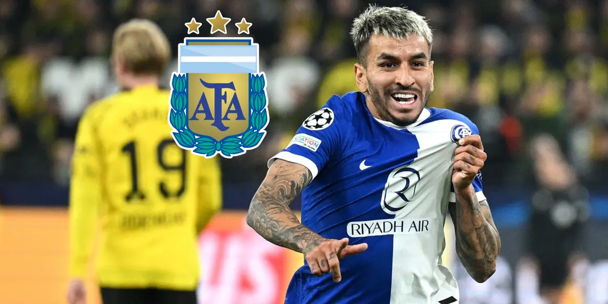 Ángel Correa celebrando su gol contra Borussia Dortmund