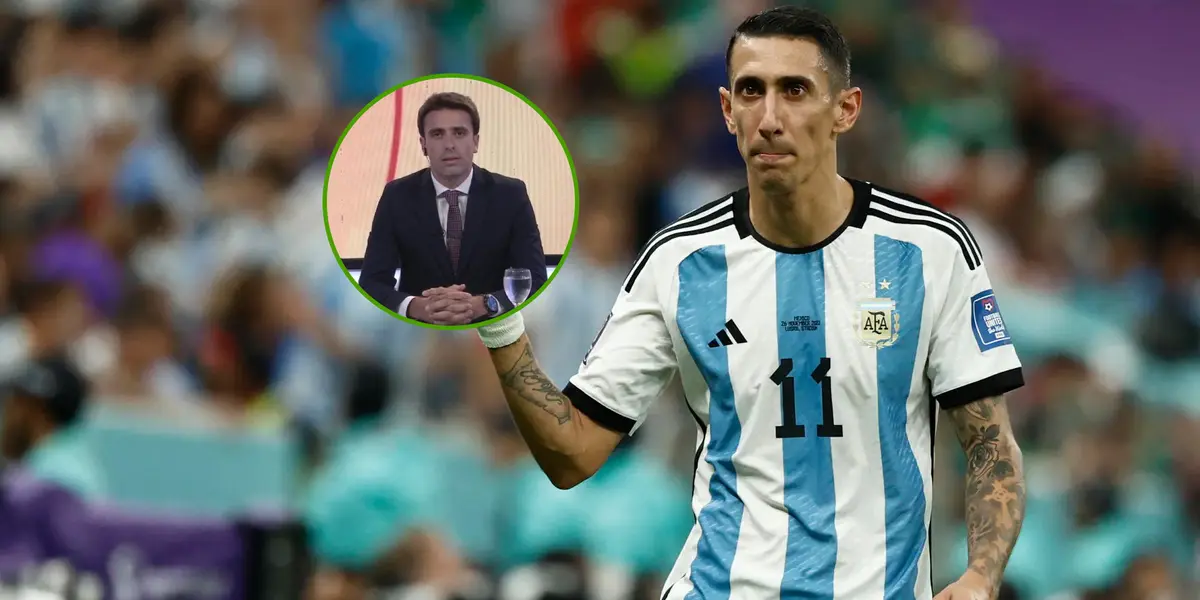 Ángel Di María con la camiseta de la Selección Argentina en el Mundial de Qatar 2022