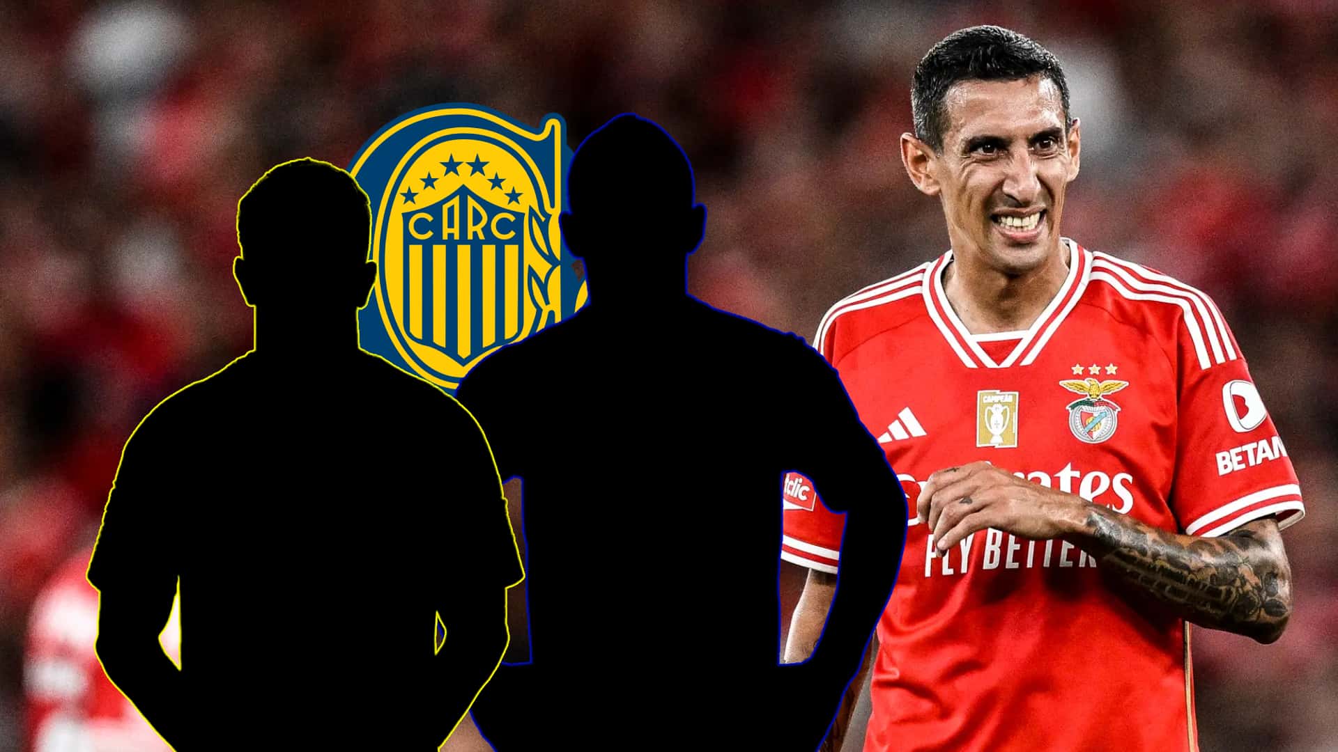 Ángel Di María con la camiseta del Benfica