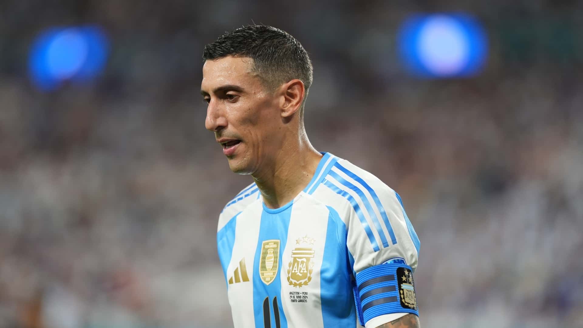 Ángel Di María disfrutando de sus últimos partidos en Argentina