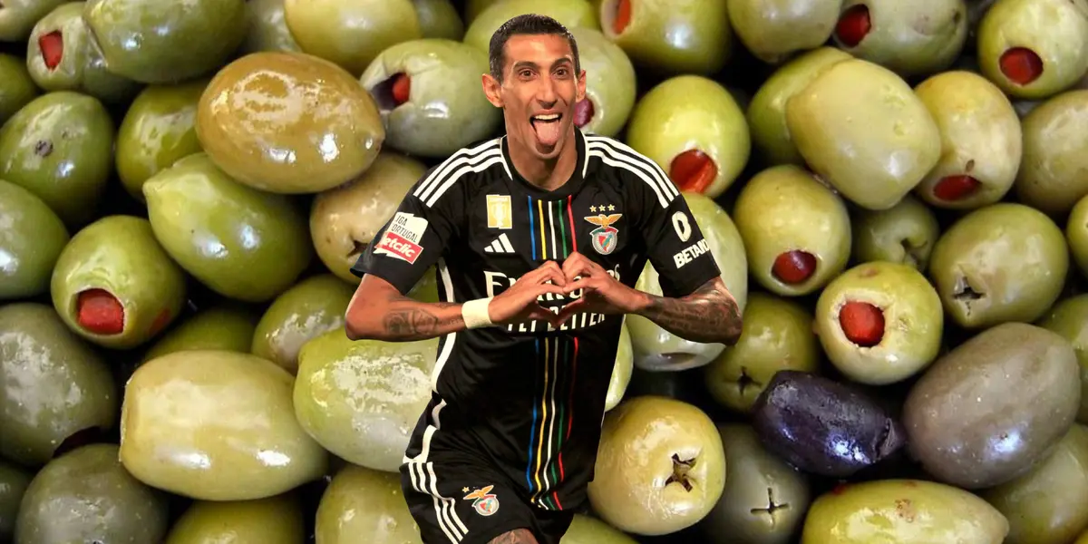 Ángel Di María festeja un gol