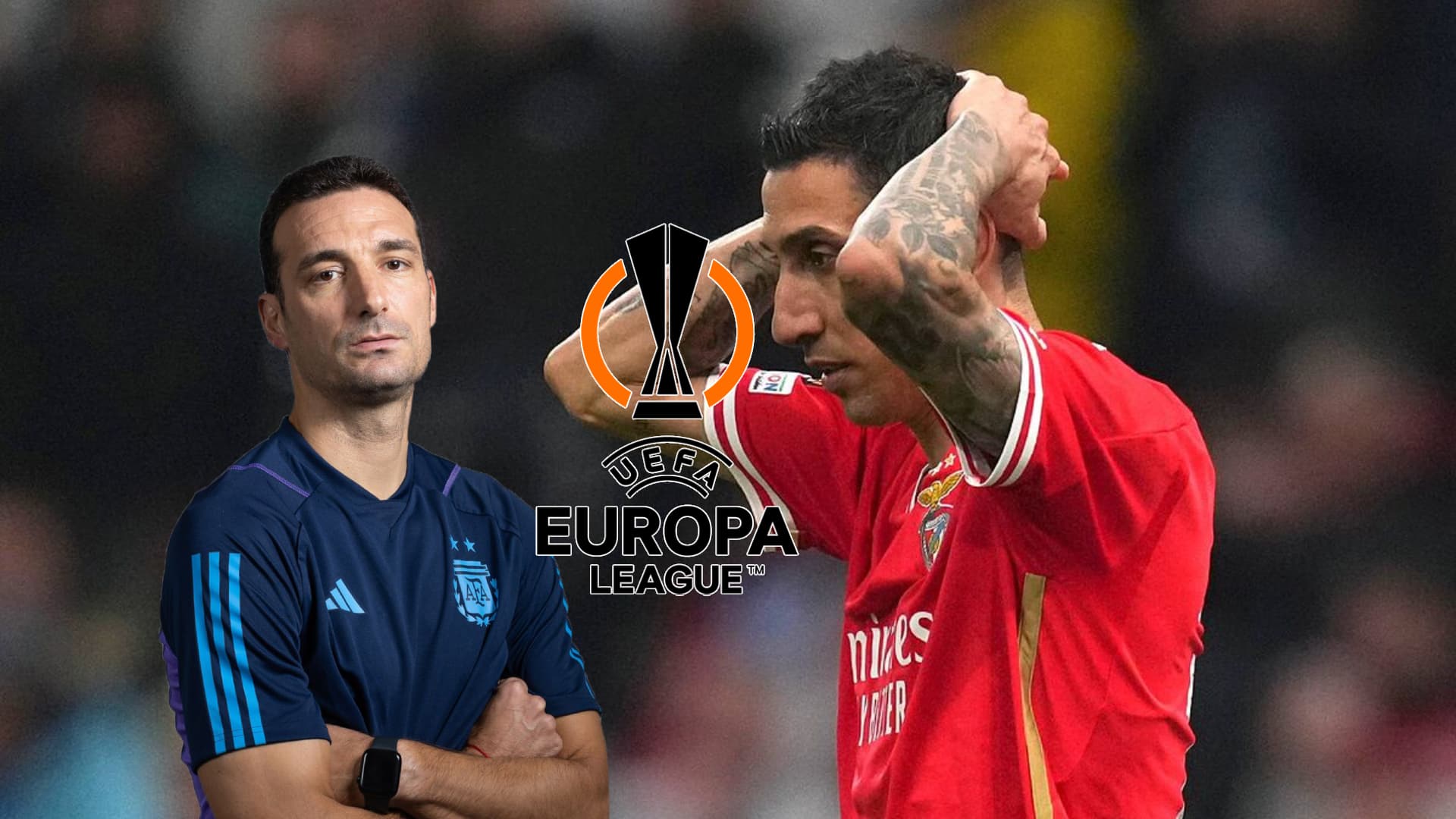 Ángel Di María se lamenta tras su penal fallado con Benfica