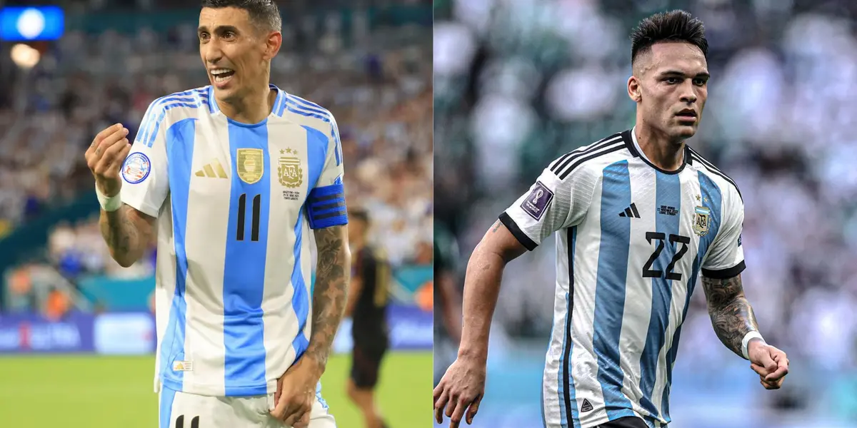 Ángel Di María y Lautaro Martínez.