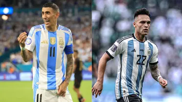 Ángel Di María y Lautaro Martínez.