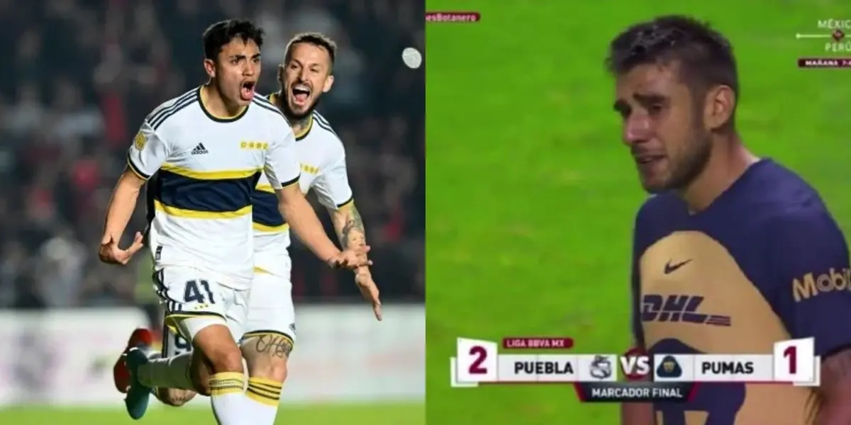 Anoche Luca Langoni hizo delirar a los hinchas Xeneizes con su gol, mientras que Salvio fue el hazmerreír de ellos horas después.