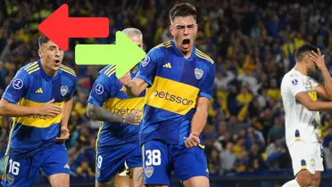 Anselmino junto al símbolo de la transferencia.