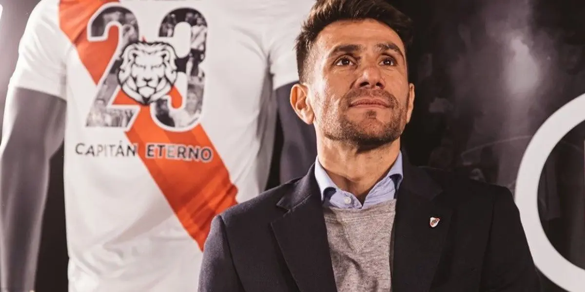 Antes de afrontar la mini gira de amistosos, el ex volante sorprendió a todo el mundo River.