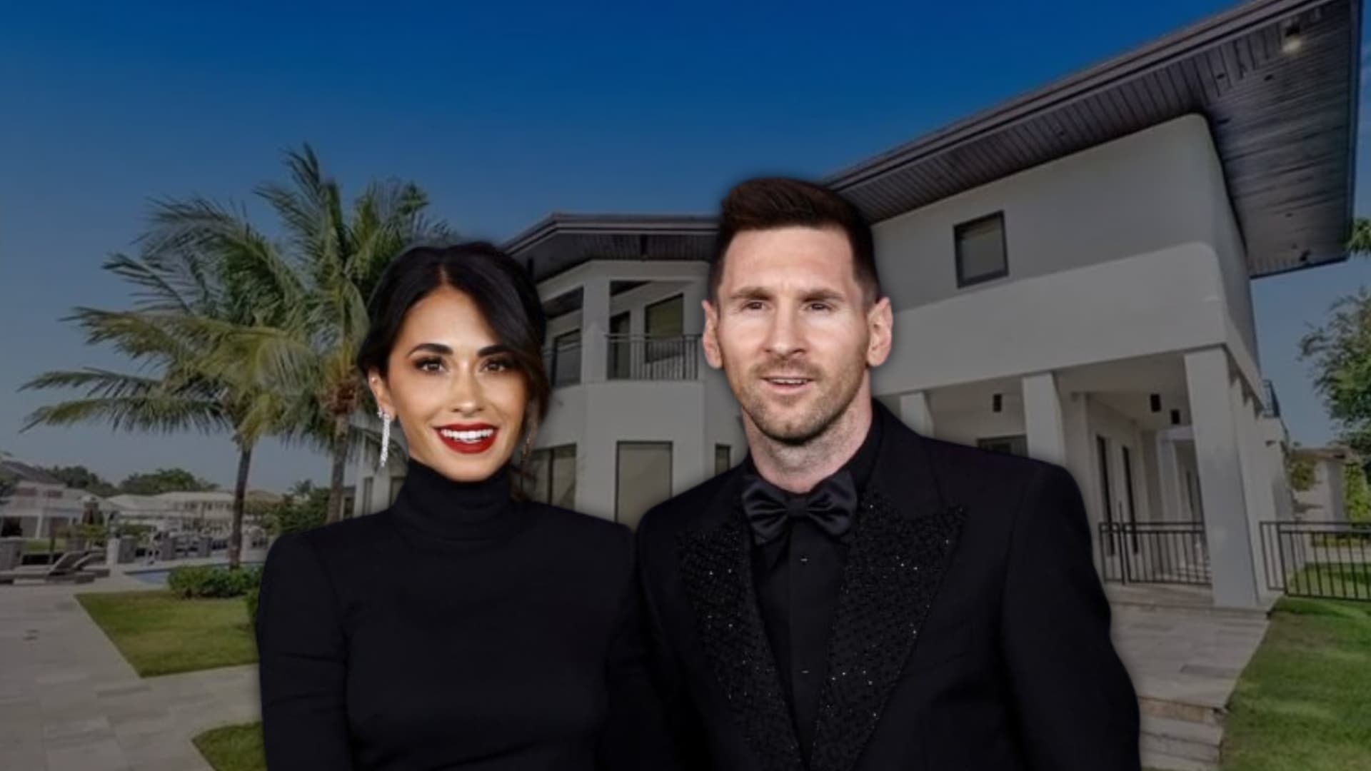 Antonela Roccuzzo y Lionel Messi.