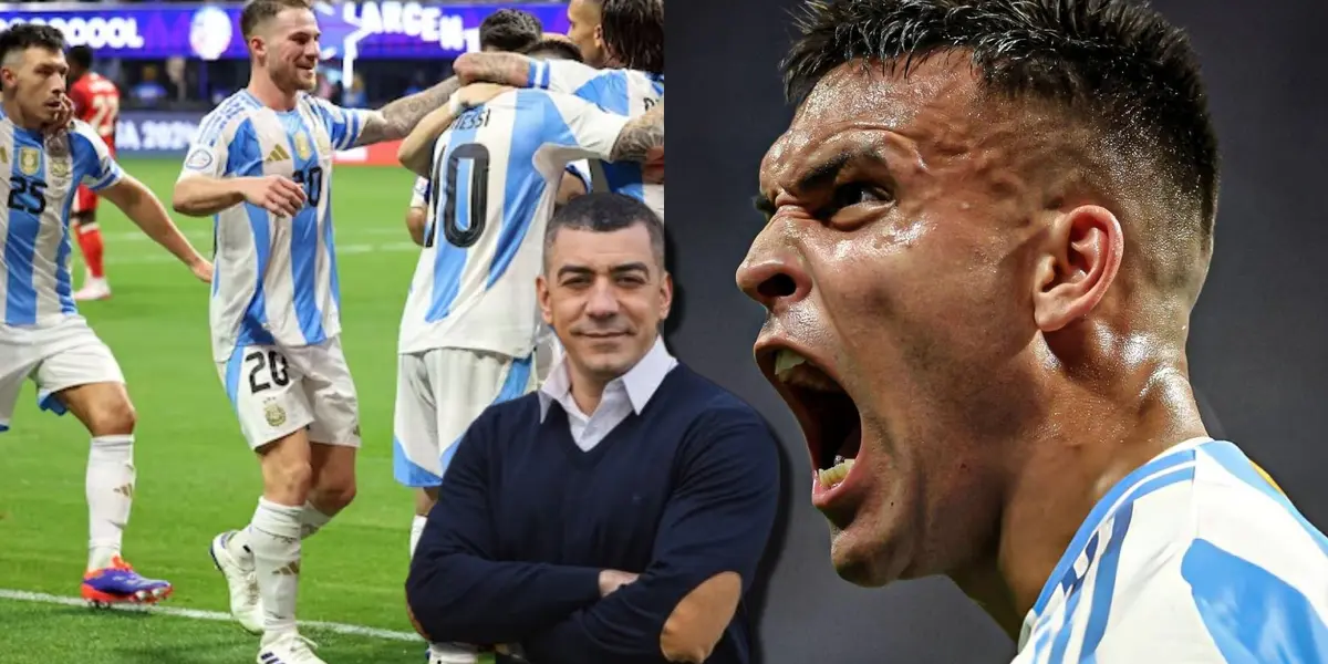 Argentina se abraza tras un gol a Canadá.