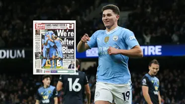 La reacción de la prensa inglesa al doblete de Julián Álvarez vs. Burnley