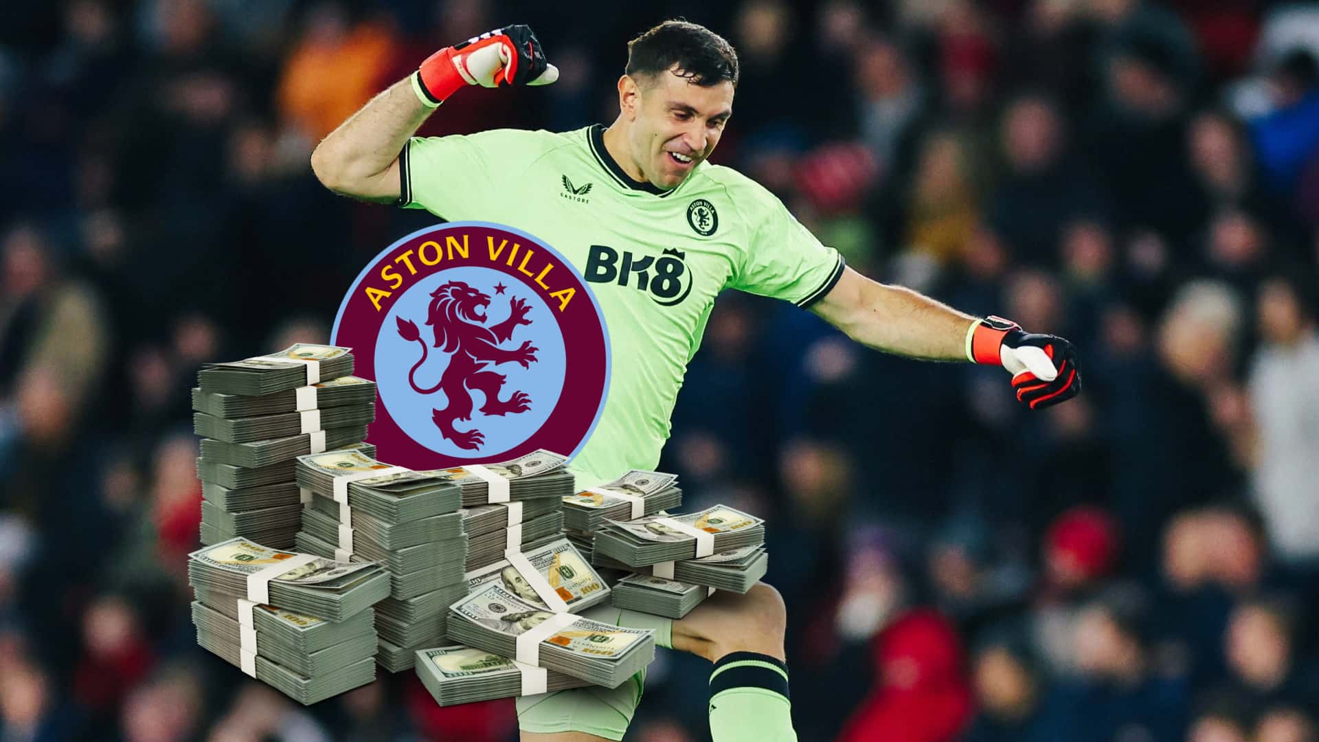 Aston Villa embolsaría una fortuna si vende a Dibu Martínez