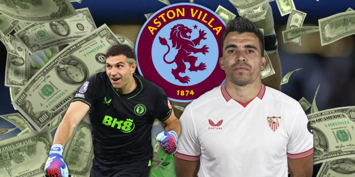 Aston Villa quiere juntar al Dibu Martínez con el 'Huevo' Acuña.