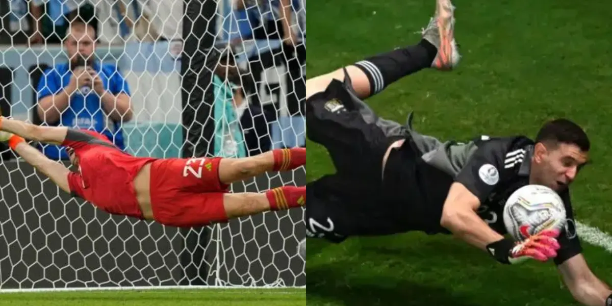 Atajadas de Emiliano Martínez.