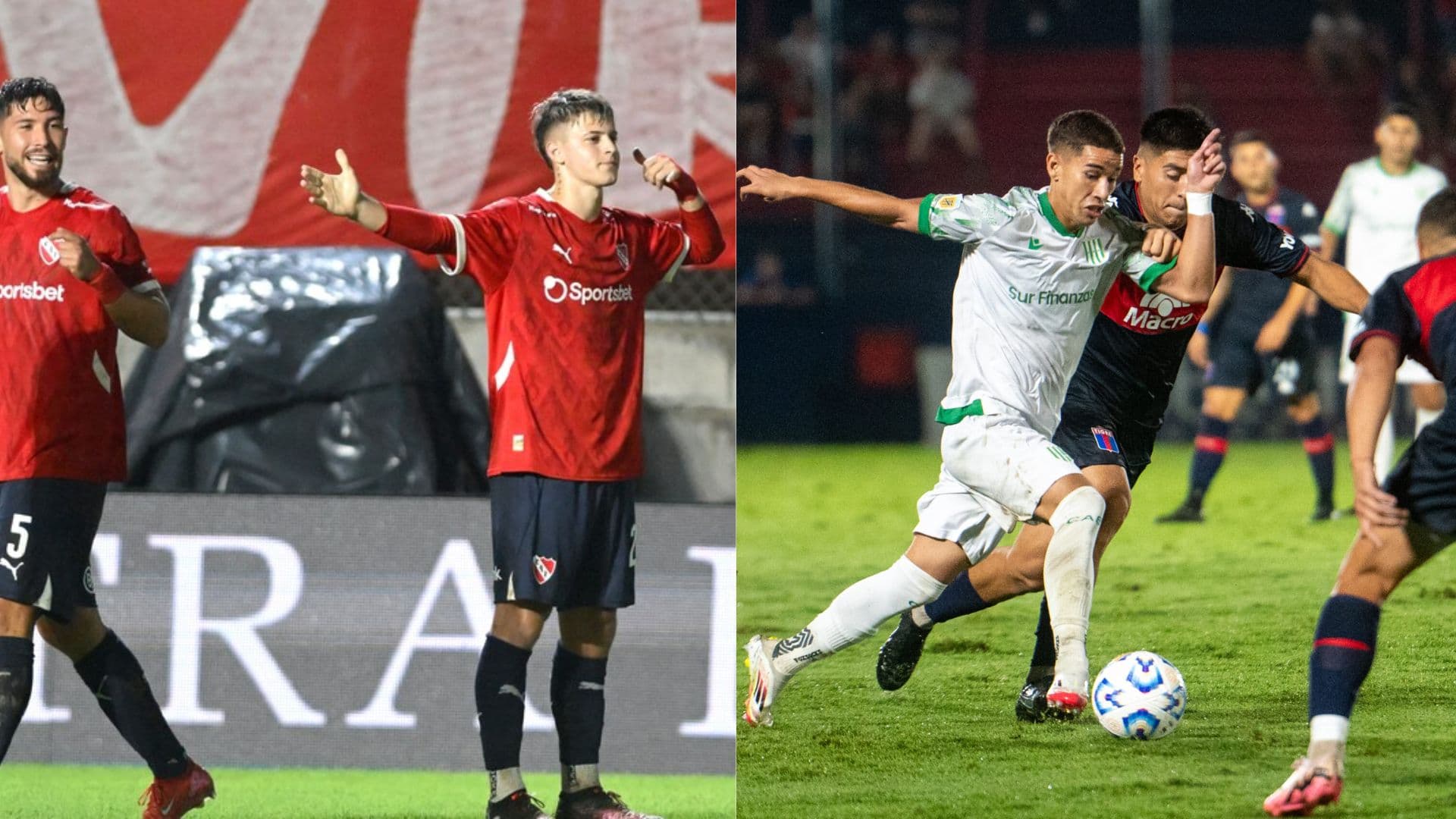 Banfield vs Independiente.