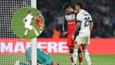 Bareiro recibió la falta de Suárez. (Foto: EFE)