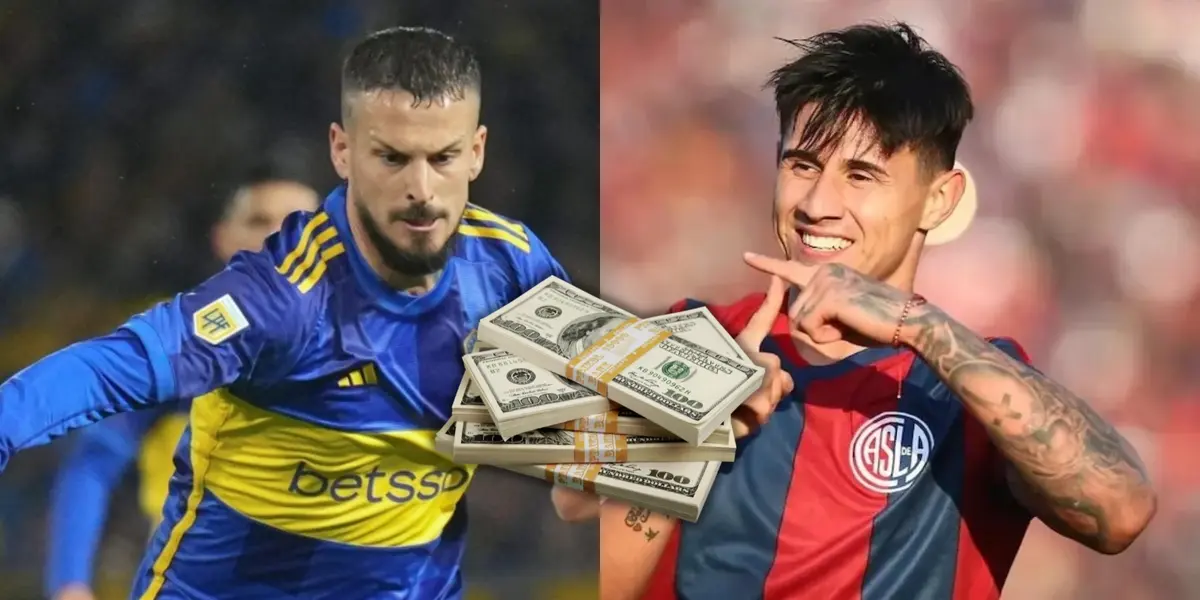 Benedetto junto a Bareiro y un fajo de dólares.