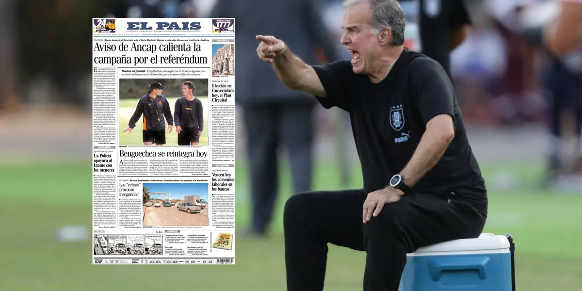 Bielsa volvió a ser criticado por la prensa de Uruguay