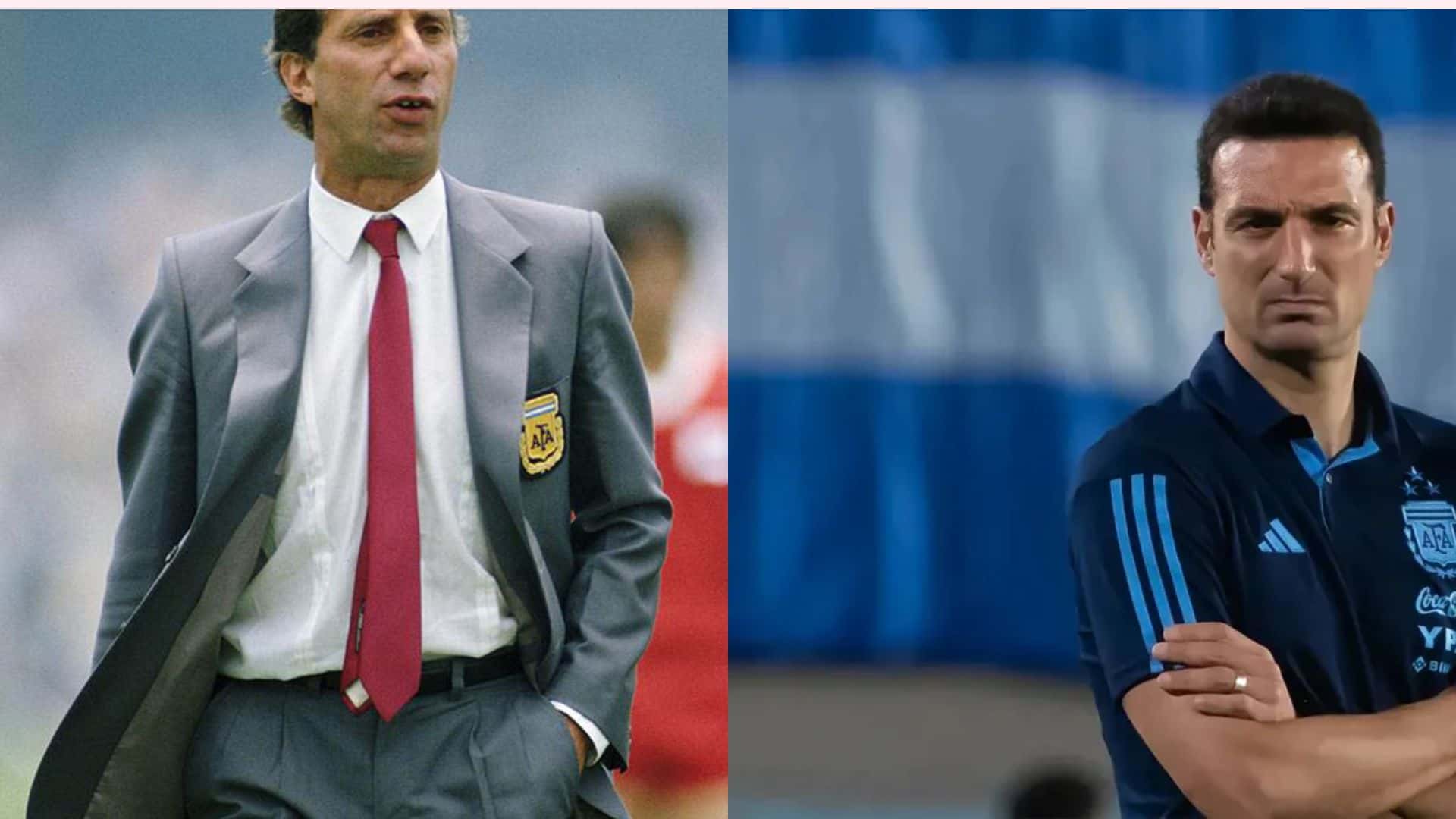 Bilardo y Scaloni.