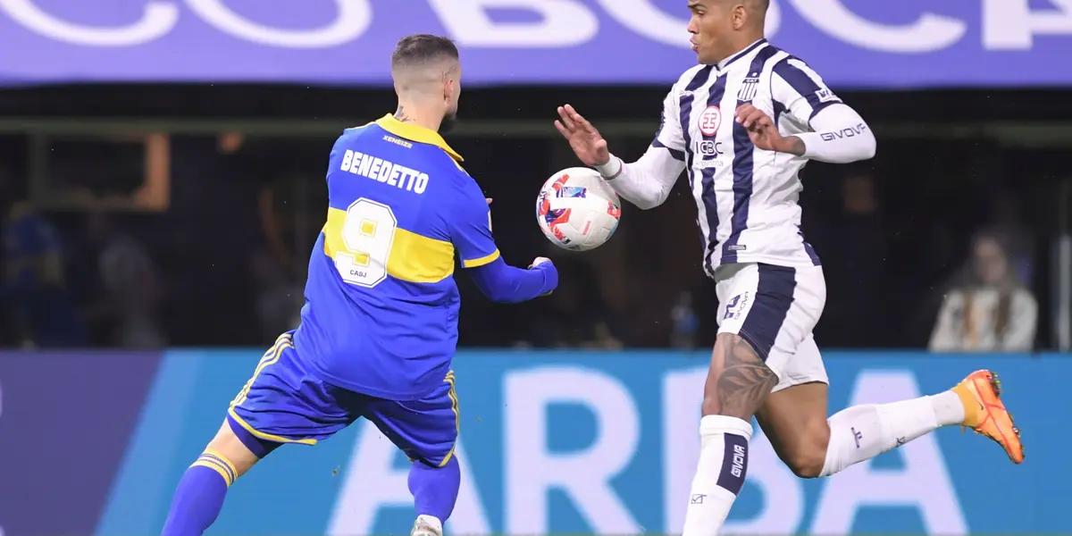 Boca derrotó 1 a 0 a Talleres y en el segundo penal contra Benedetto, el Pipa quedó en el piso tras al infracción. 