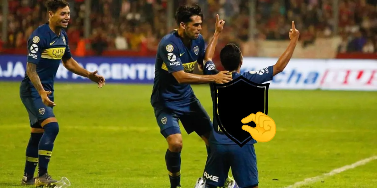 Boca festeja un gol en el año 2019 ante San Martín (T).