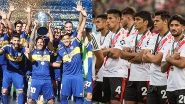 Boca festeja y River triste.